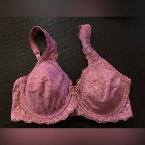 Kathy Ireland Lace Bra in Dusty Rose